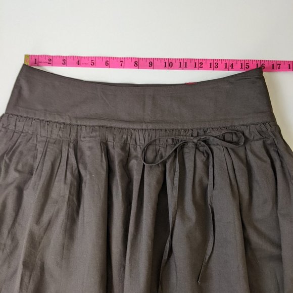EDC by Esprit Brown Low Waist Embroidered Skirt with decorated stones Size 7 - Picture 17 of 17